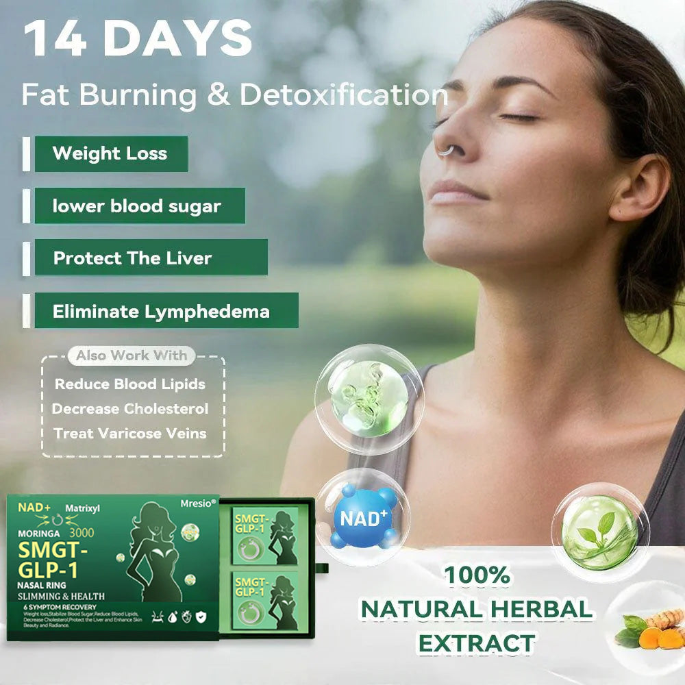 🌱[Official Store] Mresio® SMFT-GLP-1 Slimming & Health Nasal Ring ｜⚡ Fast Fat Burn & Metabolic Balance 👍
