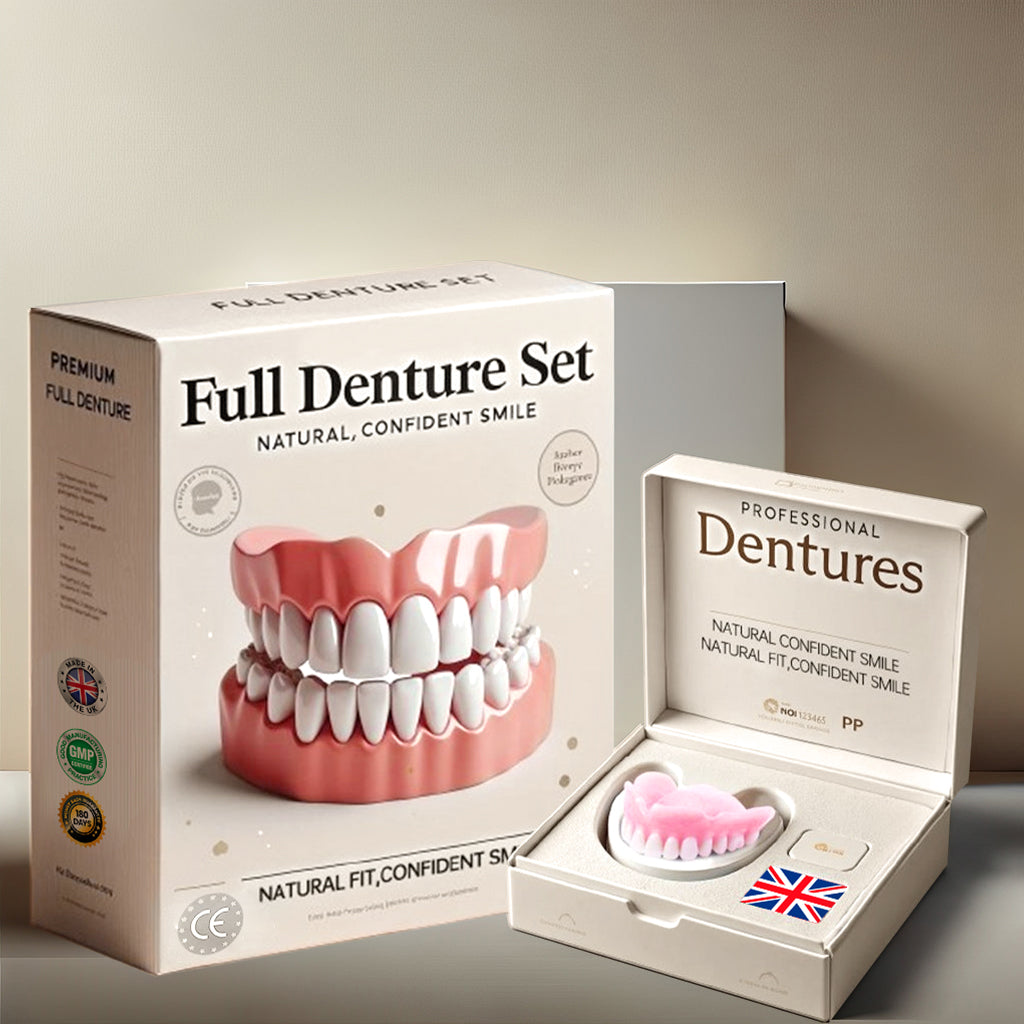 Hermsa®-🦷Advanced Customized Full Denture Set🦷 (⏰Limited time discount last 30 minutes⏰)