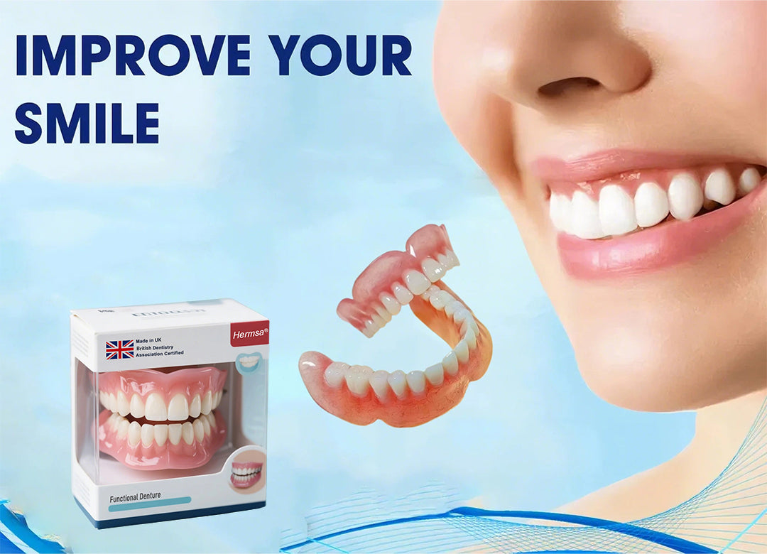 Manufactured & supplied from UK | Hermsa® Silicone Denture – Comfortable, Natural & Easy to Adjust