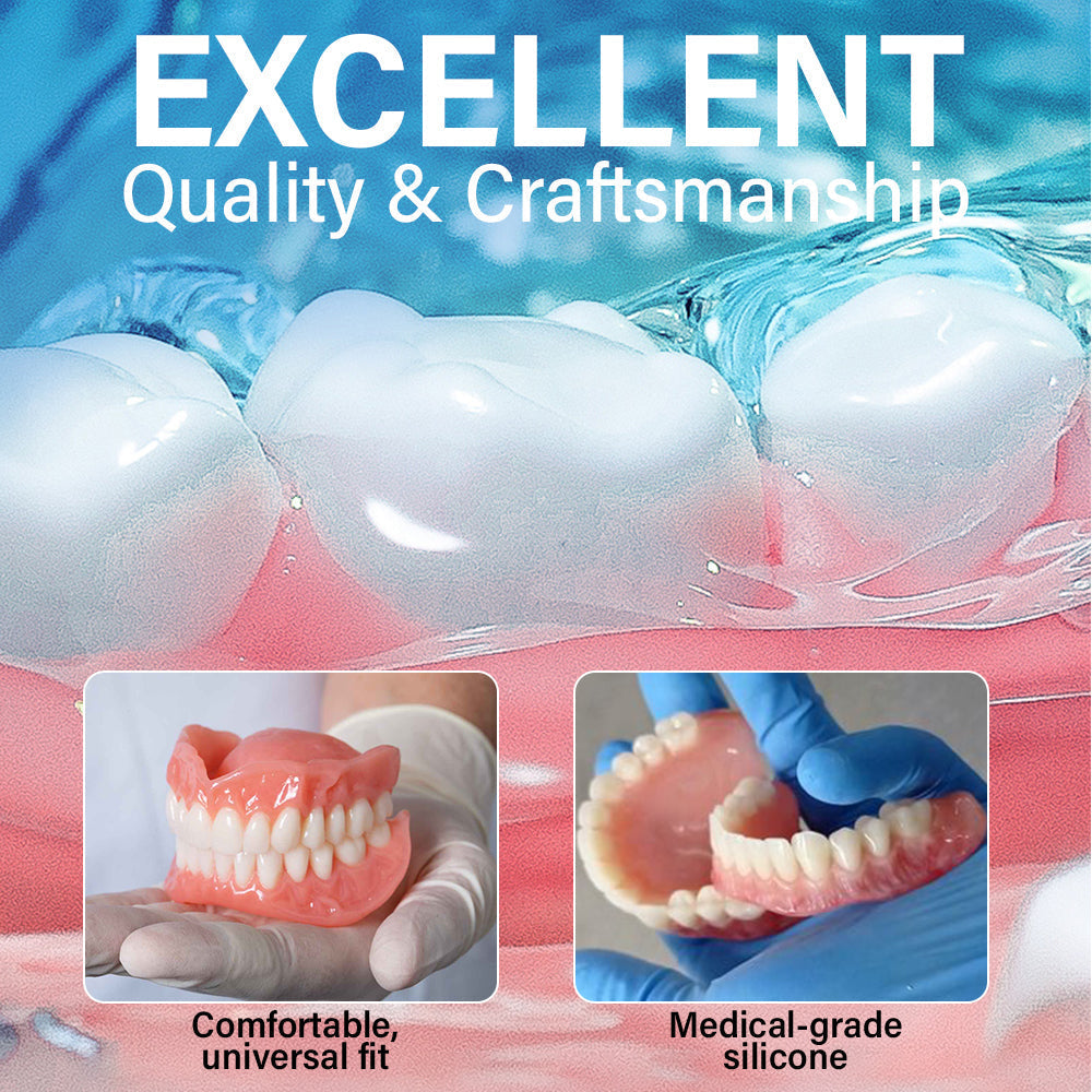 🦷Smile & Eat Confidently Again — Hermsa® Medical Suction-fit Denture🍀✅ Made and Shipped from the UK🍀