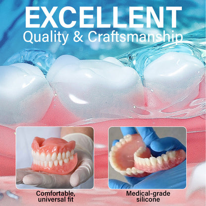 🦷Smile & Eat Confidently Again — Hermsa® Medical Suction-fit Denture🍀✅ Made and Shipped from the UK🍀