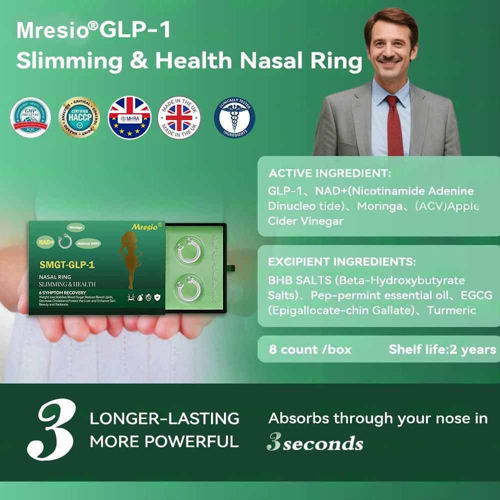 🌿[Official Store] Mresio® SMFT-GLP-1 Slimming & Health Nasal Ring ｜⚡ Fast Fat Burn & Metabolic Balance 👍