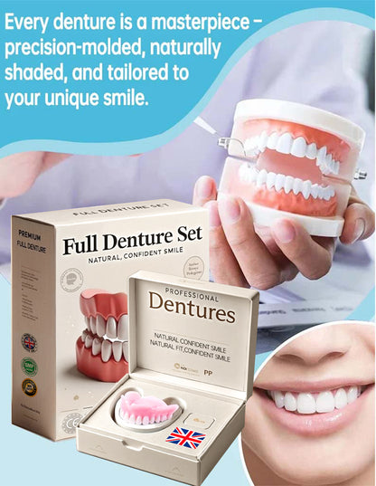 Hermsa®-🦷Advanced Customized Full Denture Set🦷 (⏰Limited time discount last 30 minutes⏰)