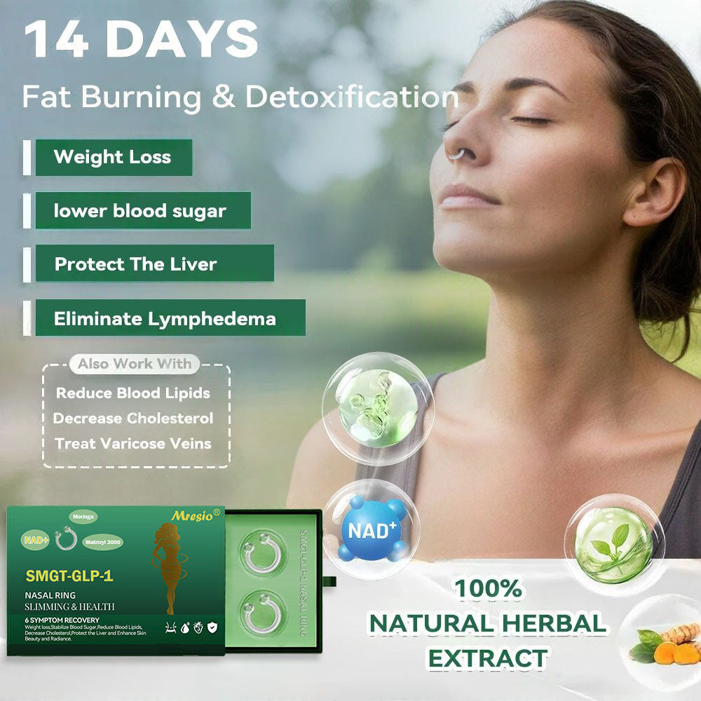 🌿[Official Store] Mresio® SMFT-GLP-1 Slimming & Health Nasal Ring ｜⚡ Fast Fat Burn & Metabolic Balance 👍
