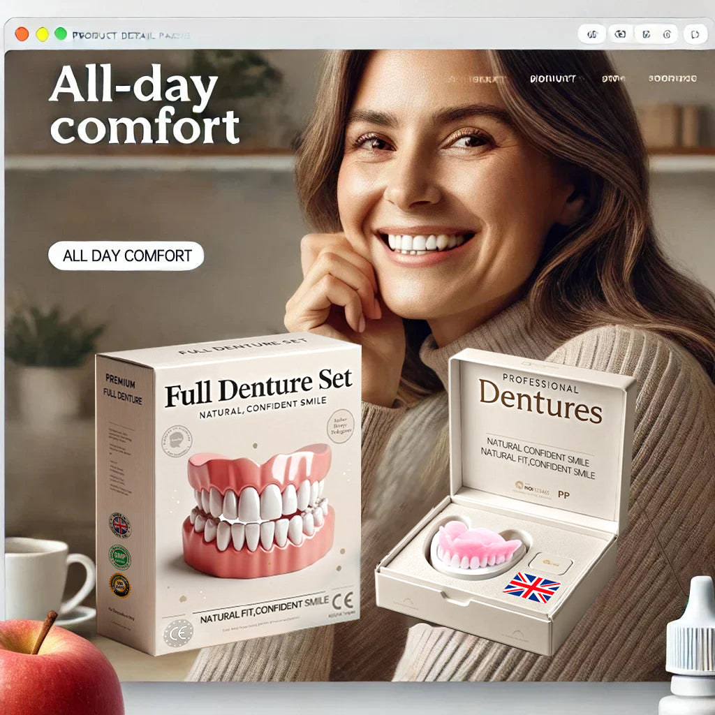 Hermsa®-🦷Advanced Customized Full Denture Set🦷 (⏰Limited time discount last 30 minutes⏰)
